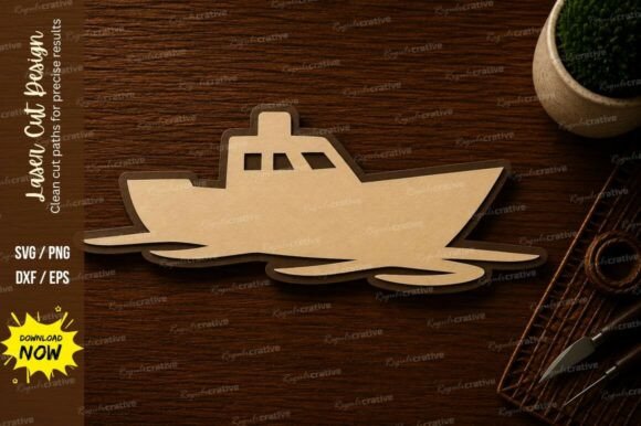 Download Fishing Boat Coastal Decor Laser Cut SVG - Coastal decor Collection