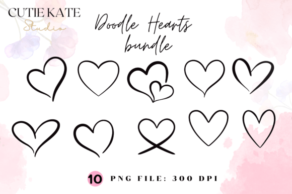 Download Heart Png,Doodle Bundle,Valentine's Day - Doodle Collection