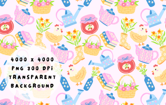 Download Aesthetic Cottage Spring Pattern - Spring pattern Collection