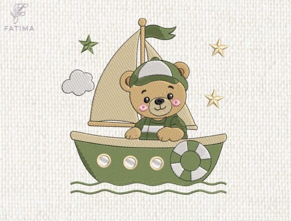 Download Sailor Teddy Bear Embroidery Design - Premium Resources