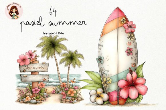 Download Watercolor Pastel Summer PNG Clipart - Premium Resources