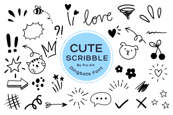 Download Cute Scribble Doodle - Doodle Collection