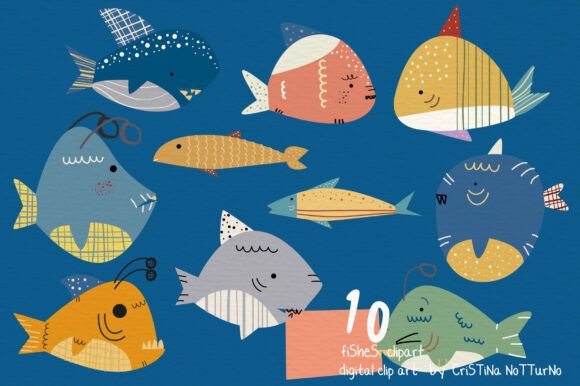 Download Colorful Fishes Clip Art - Fishes Collection