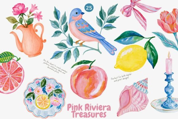 Download Coastal Watercolor Clipart Collection - Premium Resources