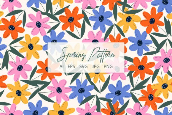 Download Y2k, Cute Floral Spring Pattern - Spring pattern Collection